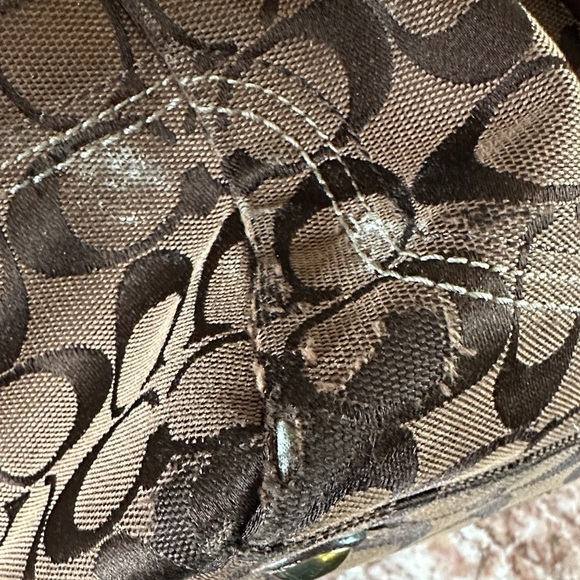 Coach Brown Signature Satchel - Picture 4 of 10